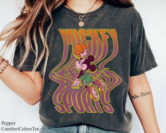 Disney Mickey Mouse Sports Basketball Dunk Shirt, Gift Ideas for Men Women
