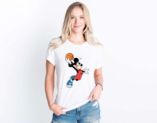 Disney Mickey Basketball Shirt, Basketball Shirt
