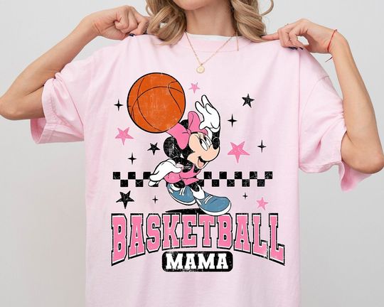 Disney Sports Minnie Mouse Basketball Mom Shirt, Basketball Minnie Mouse T-Shirt