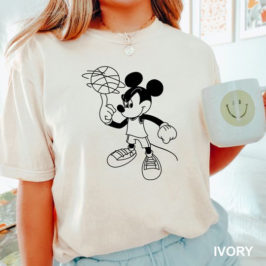 Disney Mickey Mouse Basketball Team Matching Shirt, Basketball Shirt