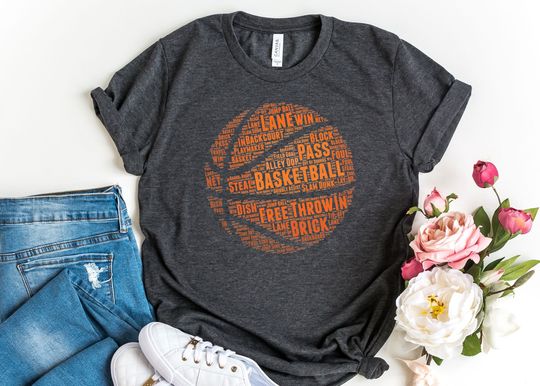 Basketball Shirts, Gift For Basketball Lover, Cool T-Shirt For Basketball Fan