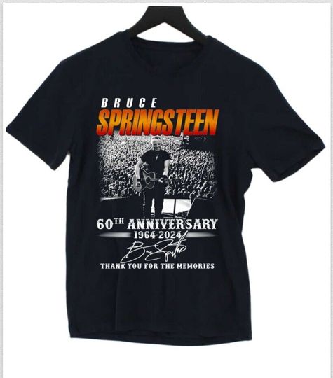 Bruce Springsteen 60th Anniversary 1964 – 2024 Thank You T-shirt