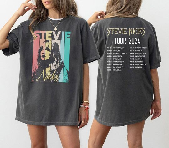 90s Stevie Nicks Concert double-sided Shirt, Stevie Nicks 2024 Tour  T-Shirt