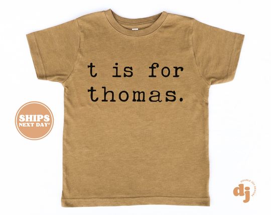 Personalized Boy Shirt - N is for Name Vintage Shirt - Personalized Shirt