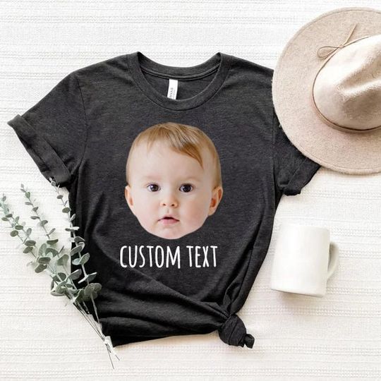 Personalized Child Photo Shirt, Baby Photo Shirt, Custom Photo, Personalized Photo Shirt