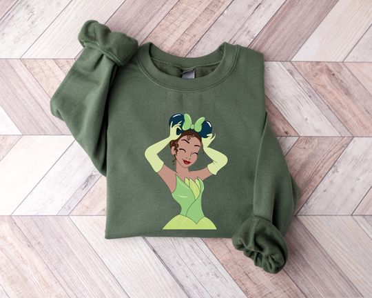 Disney Cute Tiana Princess Sweatshirt