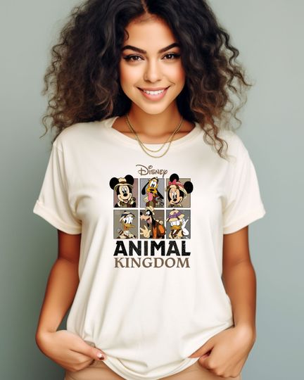 Retro Disney Animal Kingdom Mickey and Friends Shirt