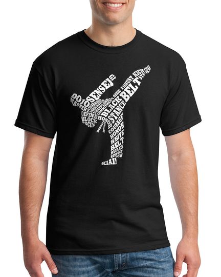 Karate Typography - Men's Short Sleeve T-Shirt