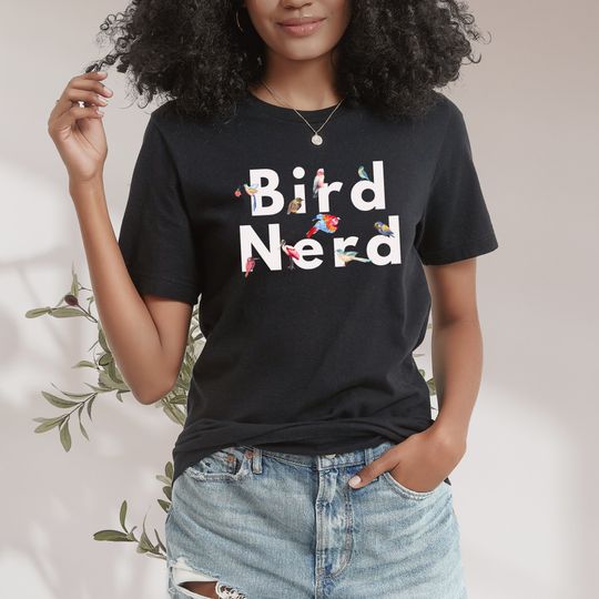 Bird Nerd Tee, Bird Watching T-Shirt, Bird Lover, Birdwatcher Shir