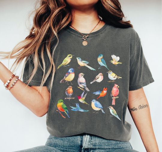 Birds T-Shirt, Nature Lover Gift, Animal Lover Shirt