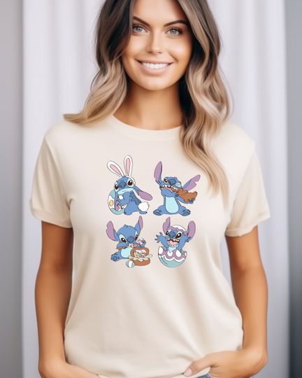 Disney Stitch Happy Easter Shirt, Disney Stitch Happy Easter T-Shirt