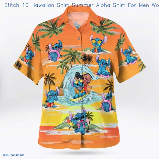 Stitch 10 Hawaiian Shirt Summer Aloha Shirt