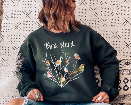 Bird Nerd Sweatshirt, Bird Lover Sweatshirt, Funny Animal Sweatshirt, Animal Lover Gift