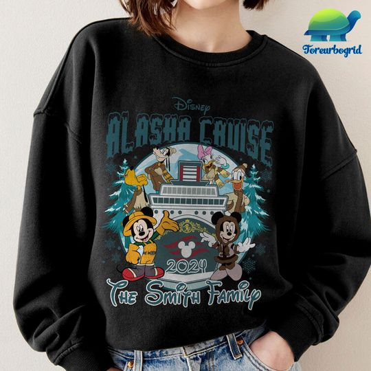 Personalized Mickey and Friends Disneytrip Alaska Cruise Sweatshirt