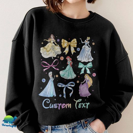 Personalized Coquette Disneytrip Princess Sweatshirt