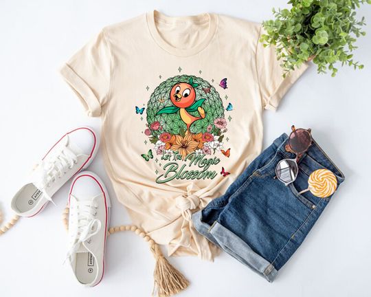 Disney Orange Bird Shirt, Disney Flower & Garden Festival Shirt, Orange Bird Flower Festival Shirt