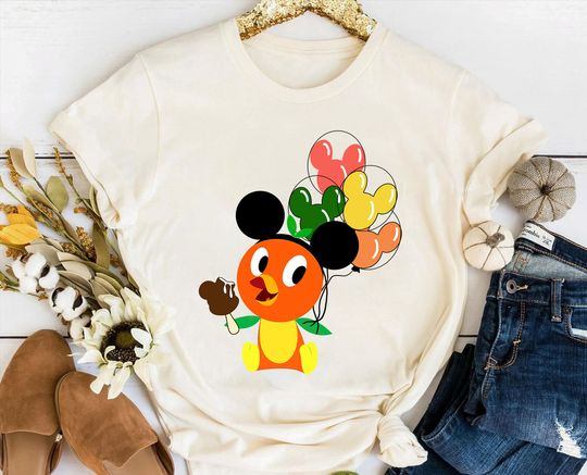 Disney Orange Bird with Mickey Hat and Mickey Balloon Shirt