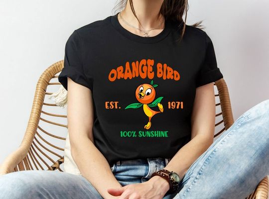 Orange Bird Sunshine Shirt, Summer Vacation Sweatshirt, Flower and Garden Festival 2024