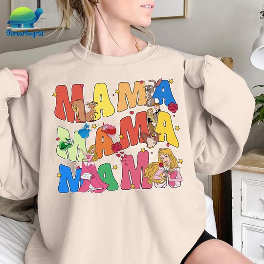 Disney Retro Sleeping Beauty Mama Sweatshirt