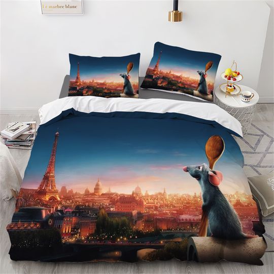 Ratatouille Printing  Bedding Set Comfortable and Fashionable Children's Adult Bedding Set Gift