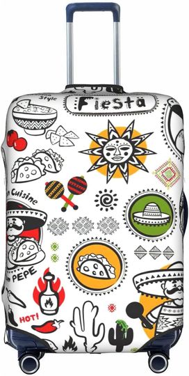 mexican salsa symbols Luggage cover