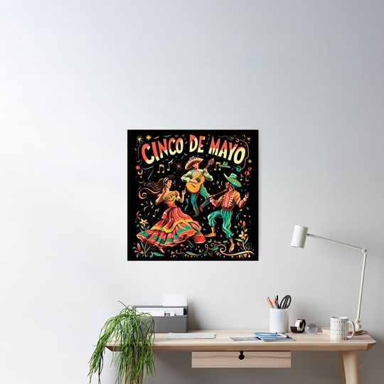 Cinco de Mayo Fiesta Mariachi Band Poster