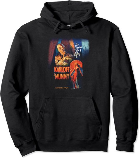 Distressed The Mummy Movie Poster Pullover Hoodie