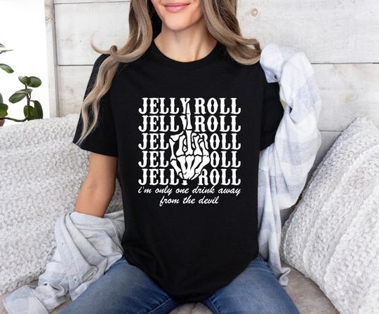 Retro Jelly Roll Shirt, Jelly Fans Graphic Shirt, Jellyrol Concert Shirt