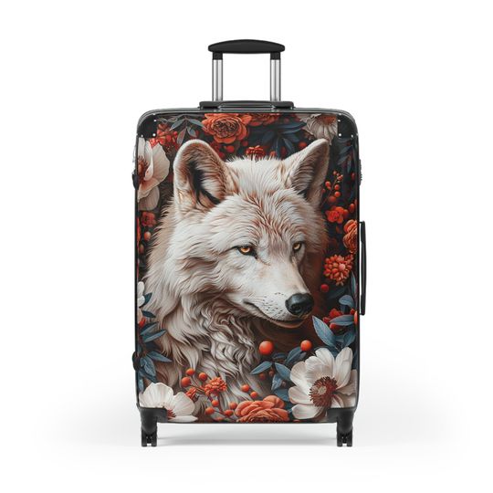 Fox & Flower Suitcase, Fox Lover Gift