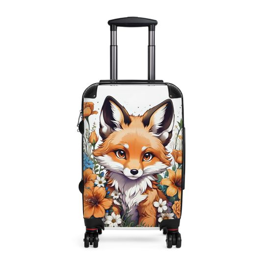 Cute Fox Suitcase, Fox Lover Gift