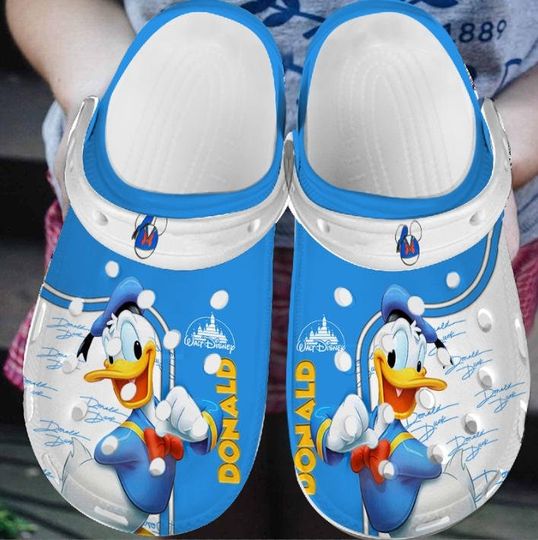 Donald Duck Clogs Shoes, Gift For Kids, Gift For Her, Mother Day Gift