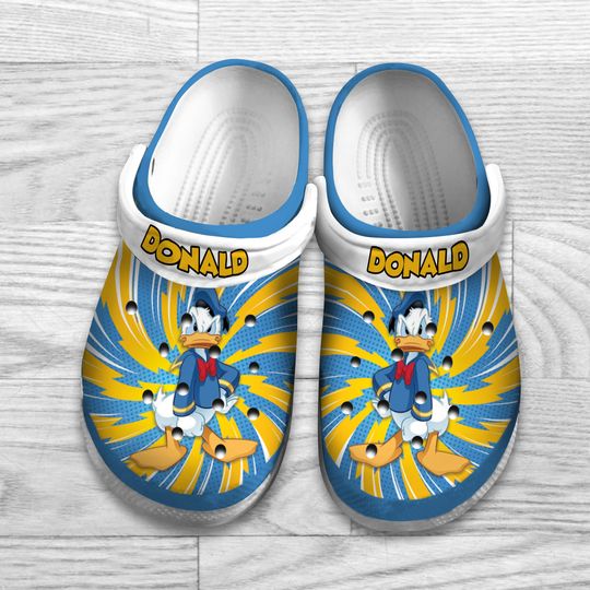 Donald Duck Clogs Shoes, Gift For Kids, Gift For Her, Mother Day Gift