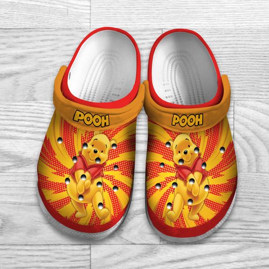 Pooh Clogs Shoes, Disney Clogs, Gift For Kids, Gift For Her, Mother Day Gift