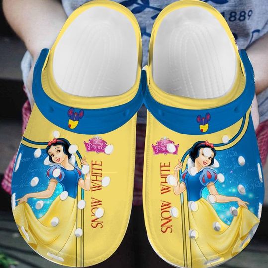 Snow White Clogs Shoes, Disney Clogs, Gift For Kids, Gift For Her, Mother Day Gift