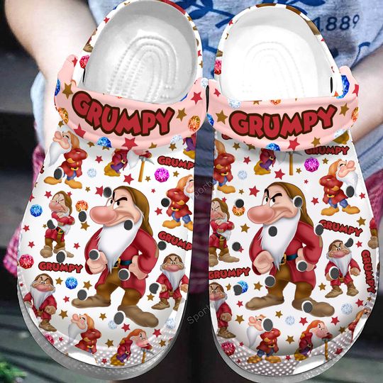 Grumpy Dwaft Clogs Shoes, Gift For Kids, Gift For Her