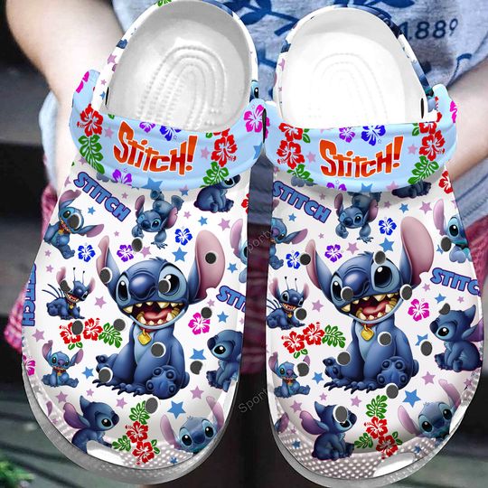 Stitch Clogs Shoes, Gift For Kids, Gift For Her