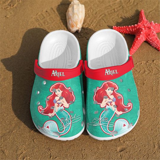 Ariel Princess Clogs Shoes, Gift For Kids, Gift For Her
