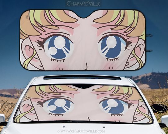 Anime eyes Sunshade for Car, sailor moon sun shade