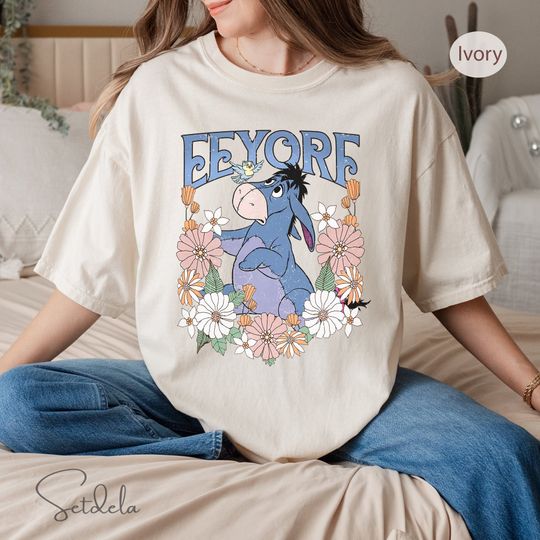 Retro Disney Eeyore Comfort Colors Shirt, Eeyore Winnie The Pooh Shirt