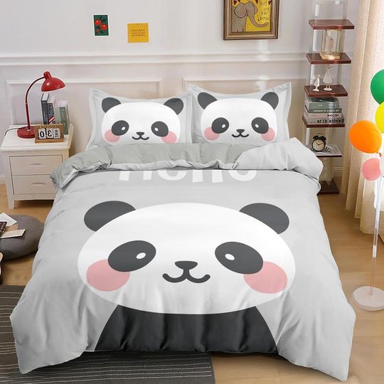 Hello Cute Panda Bear Rainbow, Panda Lovers Gift