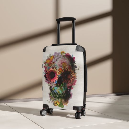 Boho Skull Cabin Suitcase, Travel Suitcase