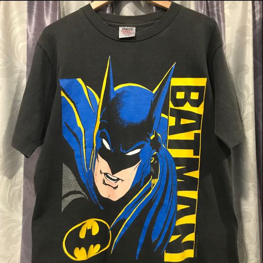 90s Retro Vintage Styled Batman T-shirt, comic book shirt, Shirt for Men, Shirt for Women, Batman Fan Art Shirt, 80s Movies T Shirt