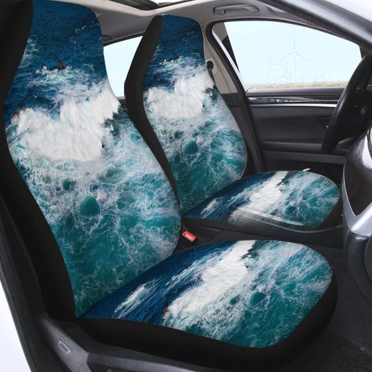 Ocean Car Seat Cover, Beachy Vehicle Decor
