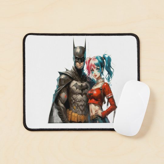Batman and Harley Quinn Mouse Pad