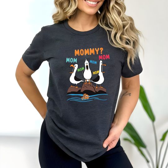 Mom Mom Mom Nemo Seagull  Shirt, Finding Nemo Shirt