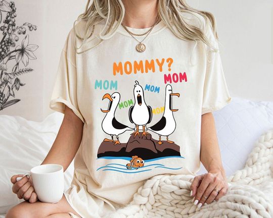 Disney Finding Nemo Seagull Mommy Mom Shirt, Disney Mom Squad Shirt, Mom Gift