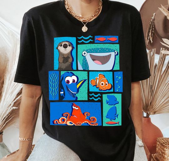 Disney Finding Dory Characters T-Shirt, Finding Nemo Shirt