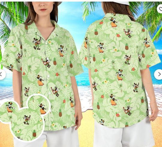 Mickey Minnie Vacation Hawaiian Shirt