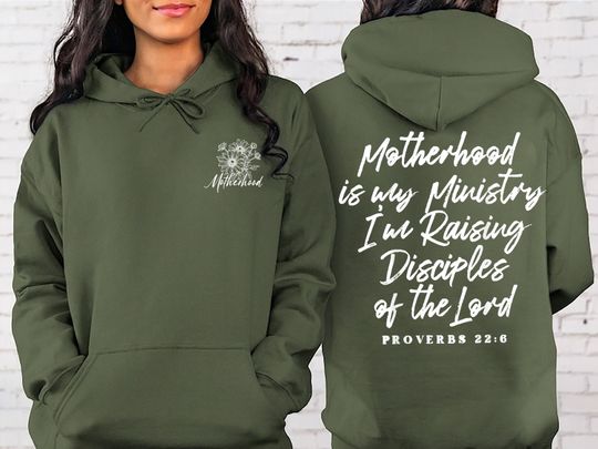 Motherhood Is My Ministry Christian Shirt, Gift for Moms