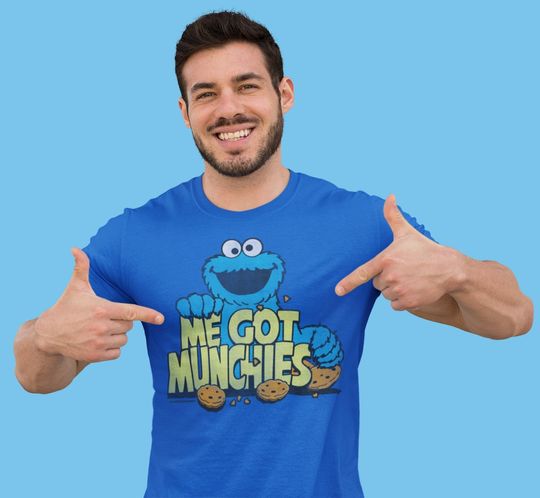 Retro Tees Official Sesame Street Cookie Monster